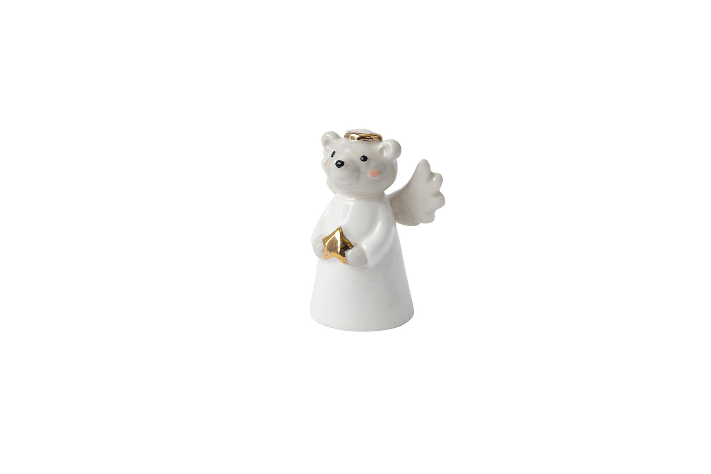 Little Bear Co. Angel Bear Ceramic Charm | Ornament Collectable Decoration | Gift For Christmas