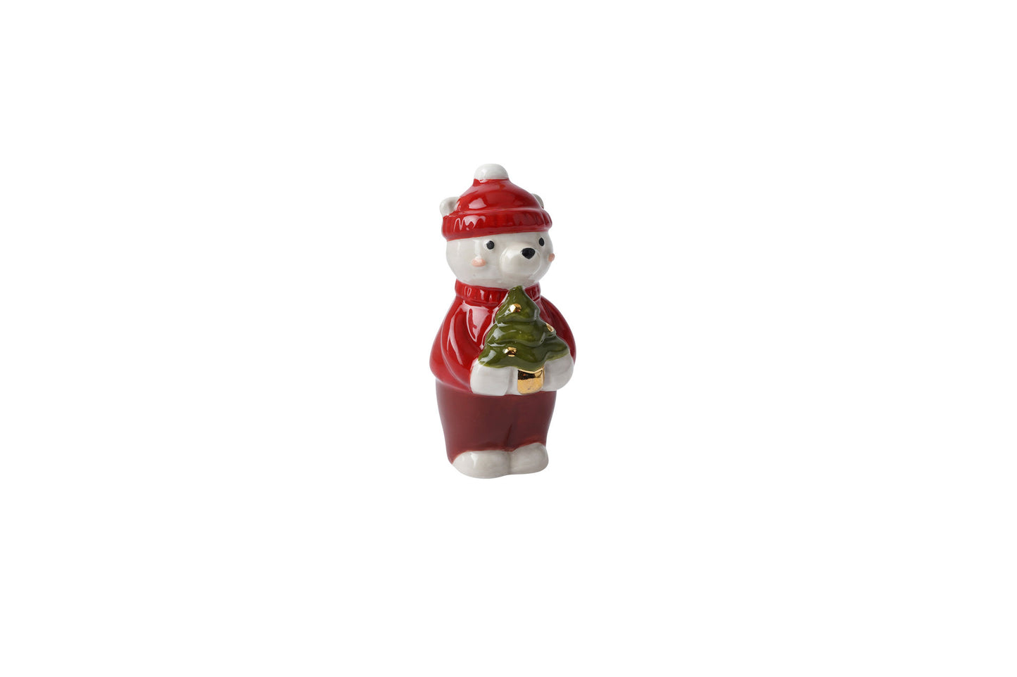 Little Bear Co. Bear With Tree Ceramic Charm
