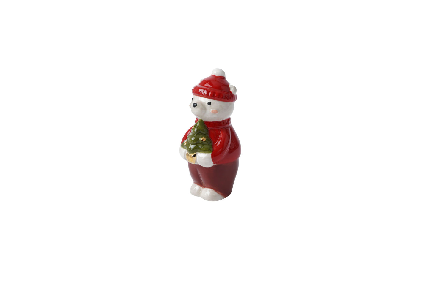 Little Bear Co. Bear With Tree Ceramic Charm