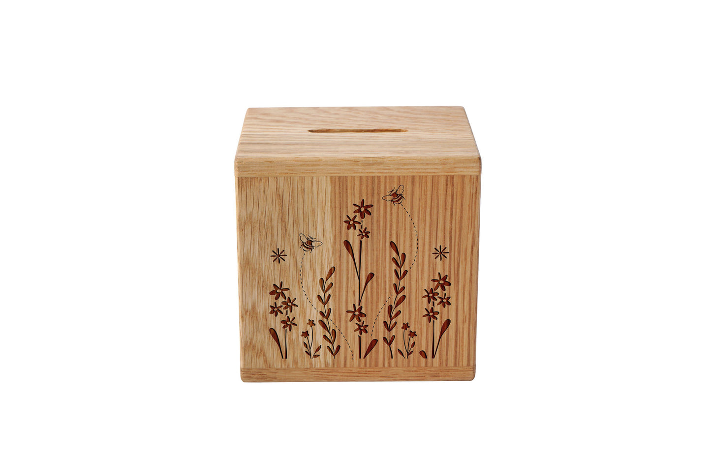 The Beekeeper Bee Oak Money Box