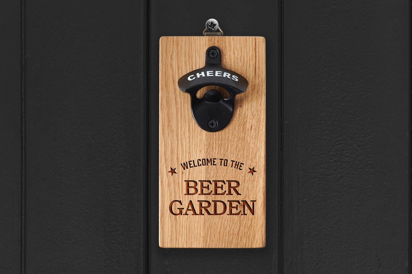 Wall Mounted Bottle Opener 'Welcome To The Beer Garden' | Homeware | Bar Accesssories