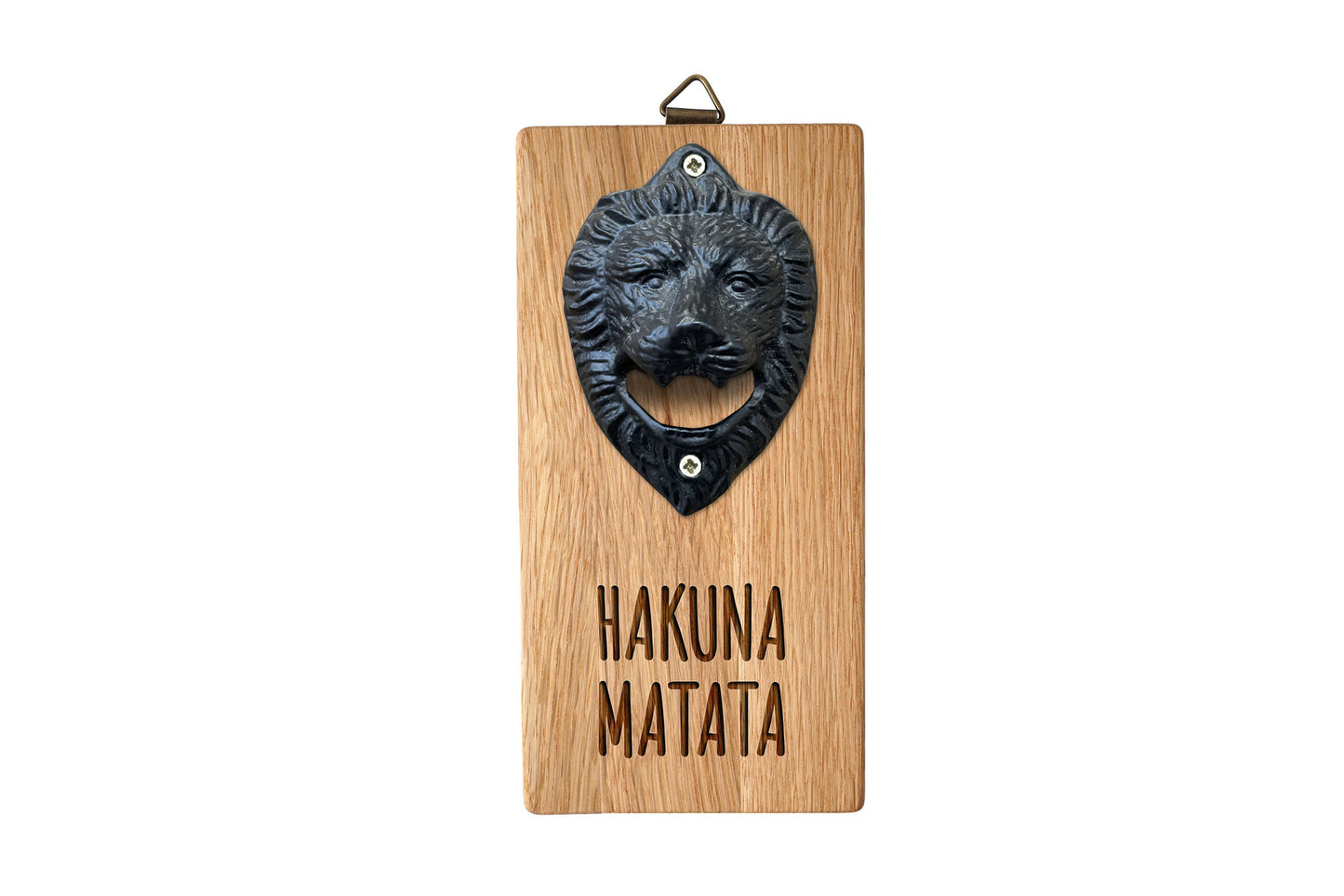 Wall Mounted Lion Head Bottle Opener 'Hakuna Matata' | Homeware | Bar Accesssories