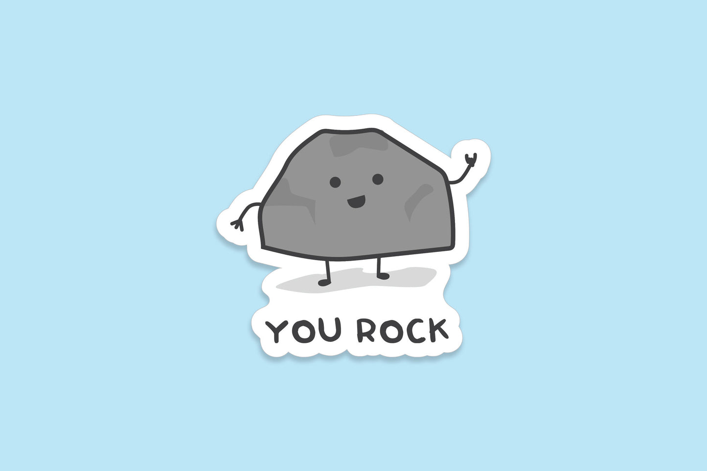 Pack of 3 | 'You Rock' | Novelty Sticker | Laptop | Notebook | Phone | Planner | Bottle | Scrapbook | Funny Pun Sticker
