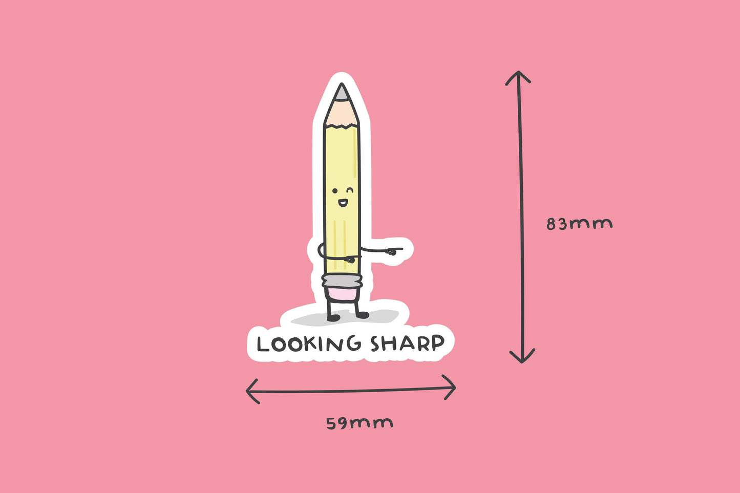 'Looking Sharp' Sticker