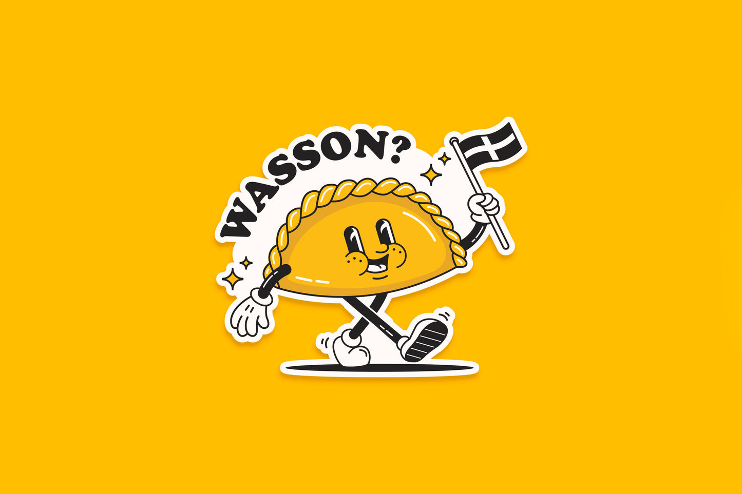 Paddy The Pasty 'Wasson' Sticker