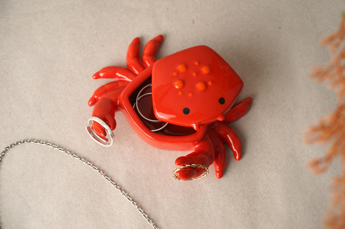 Coastal Living Ceramic Crab Ring Holder Trinket Pot β’ In Gift Box β’ Nautical Gift β’ Seaside Gift β’ Beach Theme