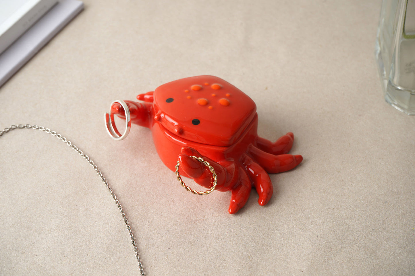 Coastal Living Ceramic Crab Ring Holder Trinket Pot β’ In Gift Box β’ Nautical Gift β’ Seaside Gift β’ Beach Theme