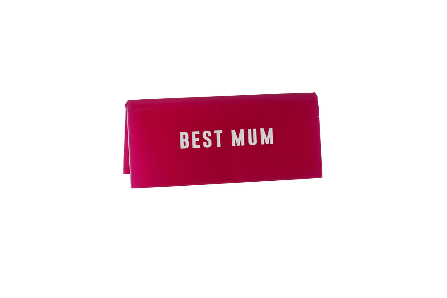 Pink Acrylic Desk Sign | 'Best Mum' | Office | Desk Sign