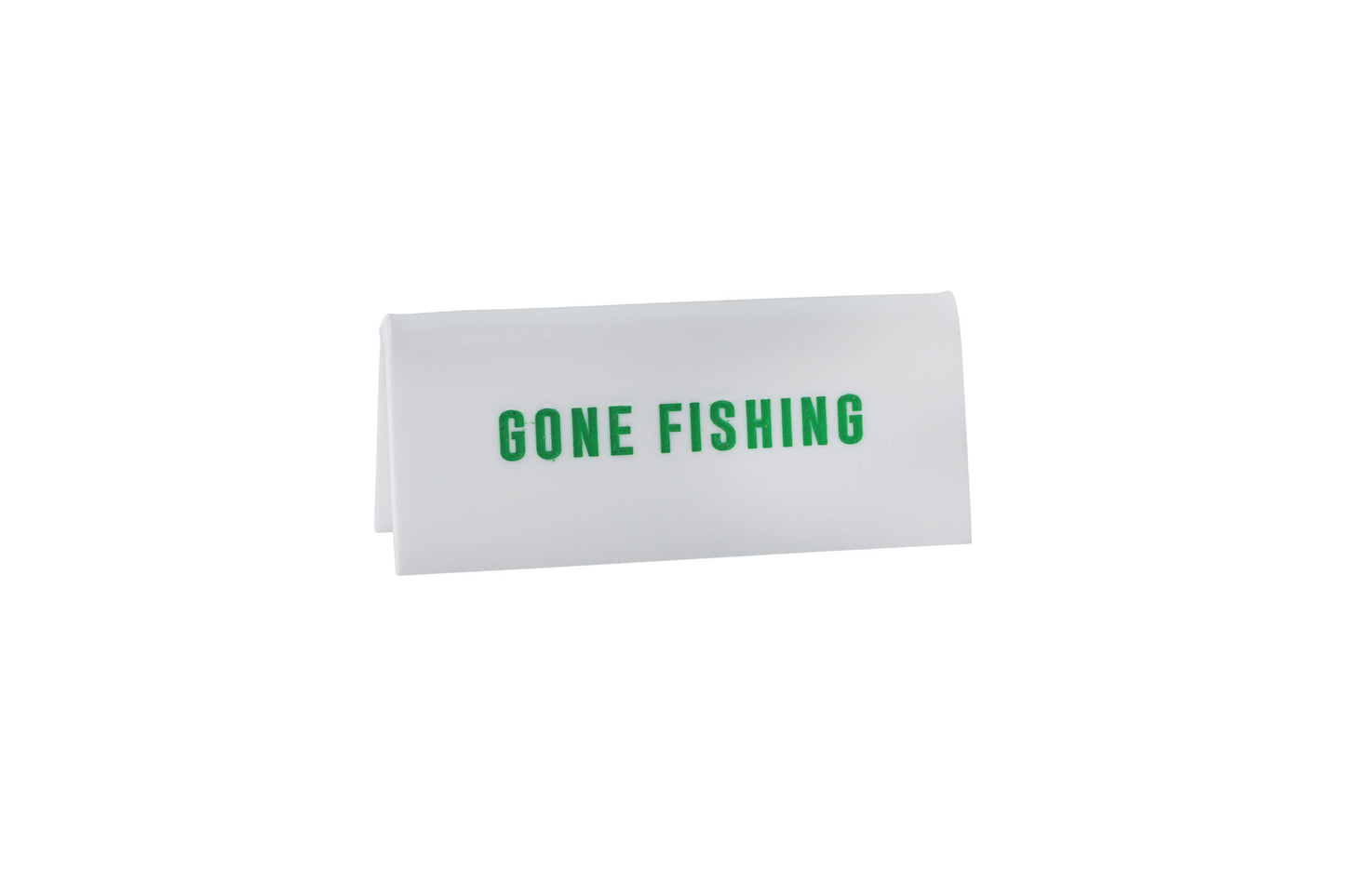 Gone Fishing Acrylic Desk Sign | Novelty Office Decor