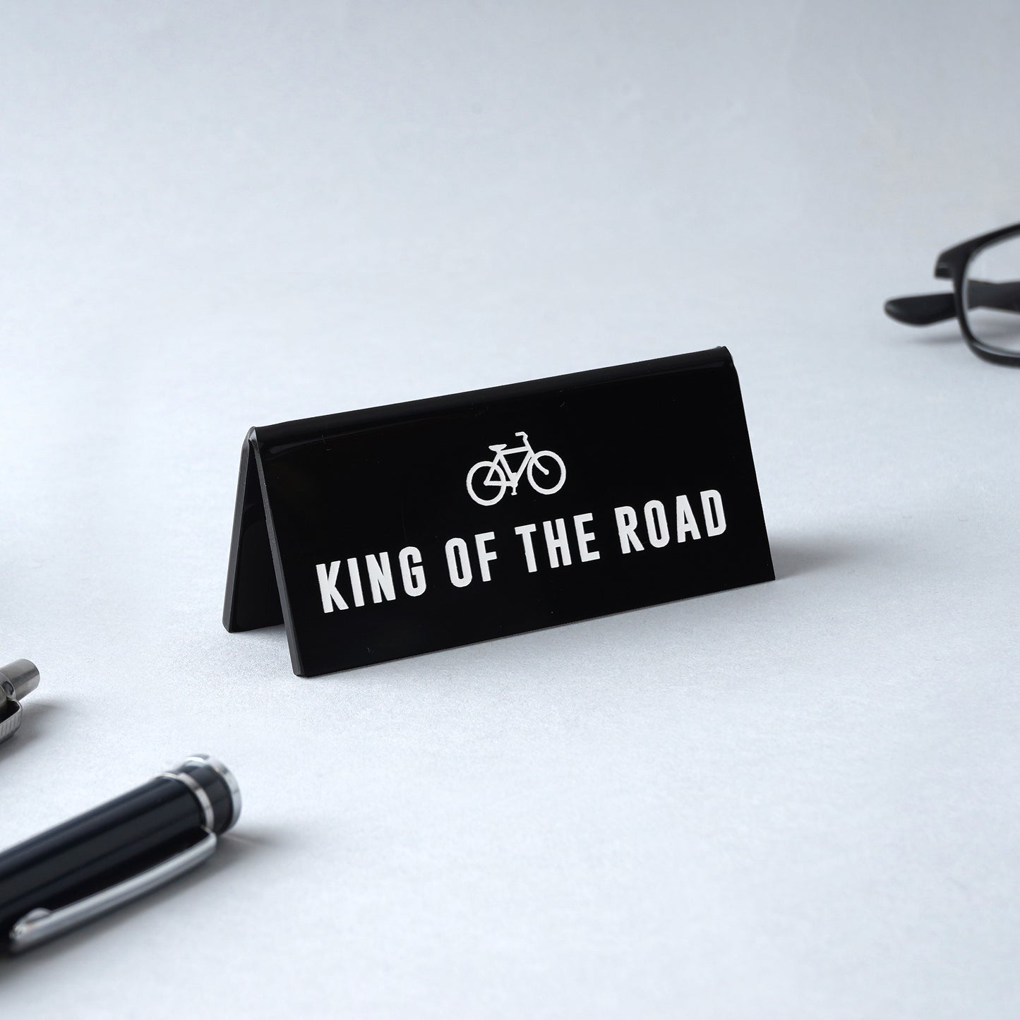 'King Of The Road' Black Desk Sign