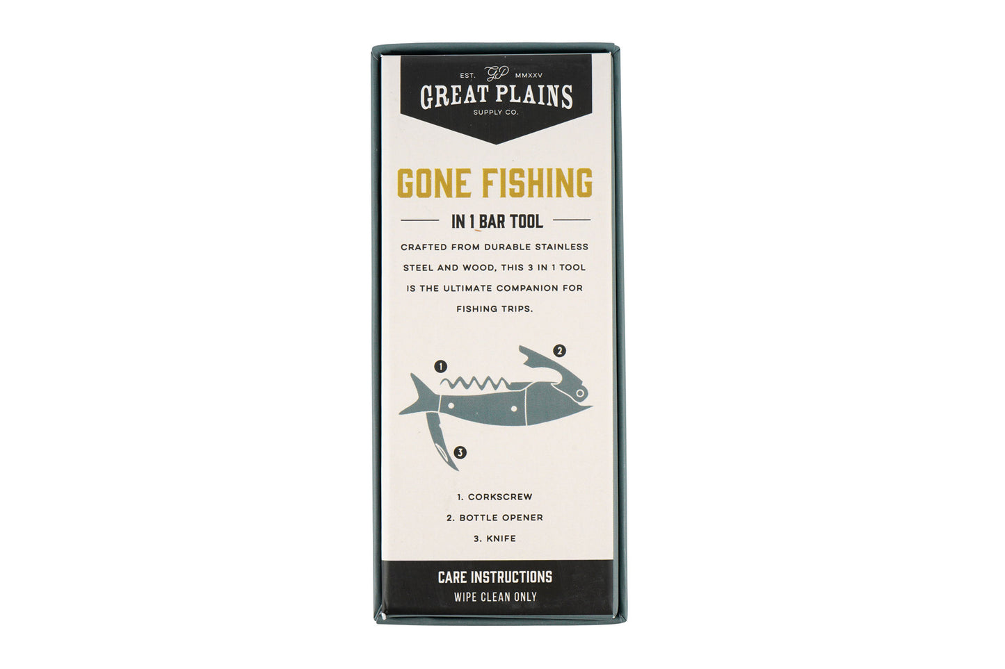 Great Plains Fish Bottle Opener In Gift Box | Father's Day | Birthday | Novelty | Bar Accessory