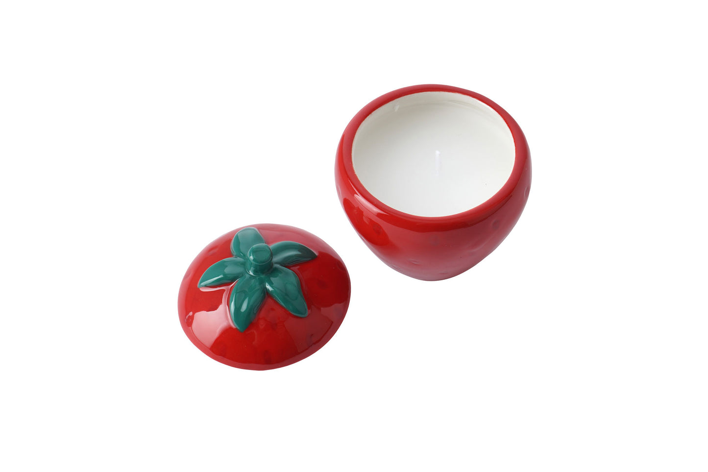 Strawberry Field Ceramic Tealight Candle | Home Decor | In Gift Box | Candle In Pot | Scented Candle