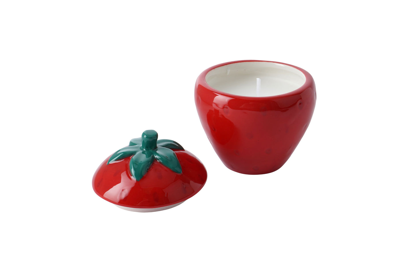 Strawberry Field Ceramic Tealight Candle | Home Decor | In Gift Box | Candle In Pot | Scented Candle