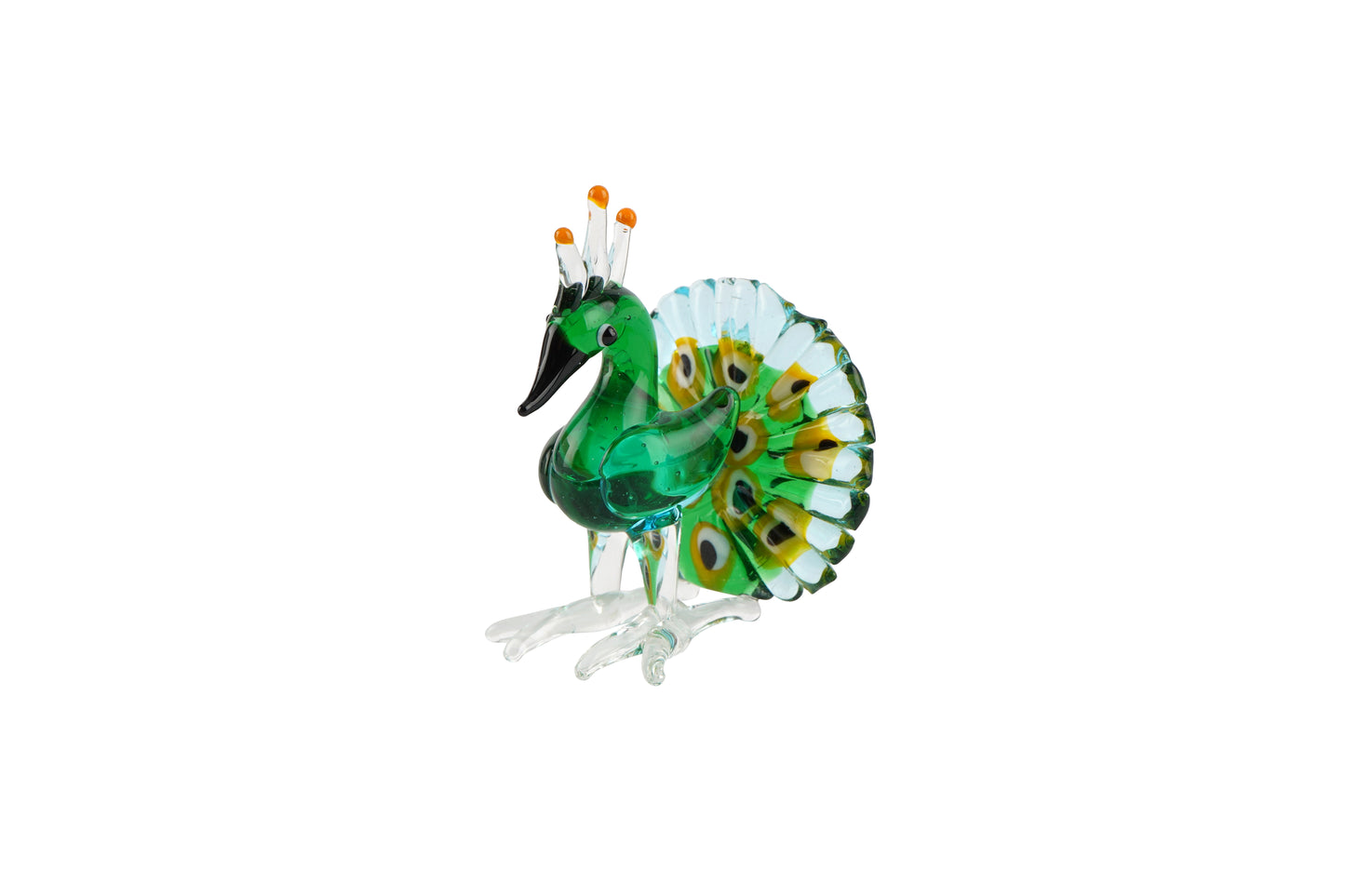 Artisan Glass Peacock In Gift Box β’ Decoration β’ Ornament β’ Collectable β’ Gift For Home β’ Home Decor