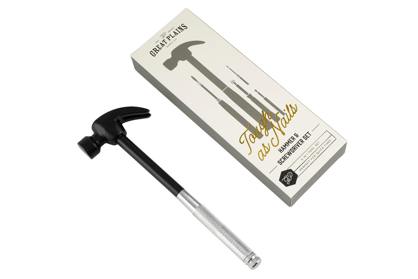Great Plains 6 In 1 Hammer Screwdriver In Gift Box | Fathers Day | Novelty Hammer | Tool Hammer | Birthday Gift For Dad