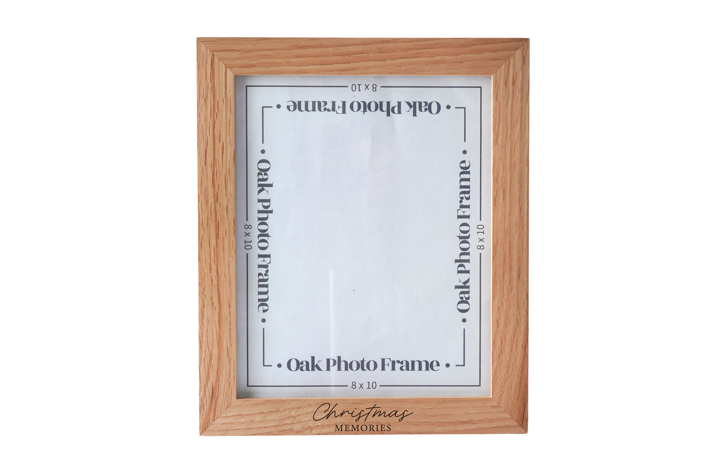 8x10 Oak Photo Frame 'Christmas Memories' In Giftbox | Memories | Frame | Home Decor | Special Moments