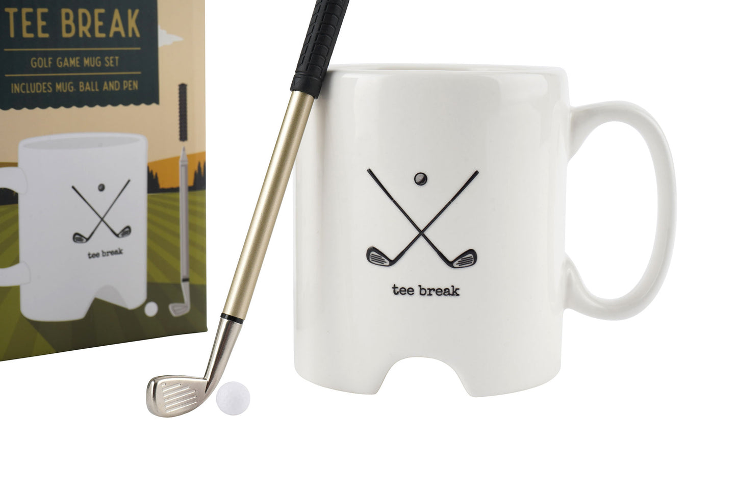 Golf Game Mug 'Tee Break' In Gift Box | Golf Gift | Office Gift | Novelty Mug | Golf Enthusiast