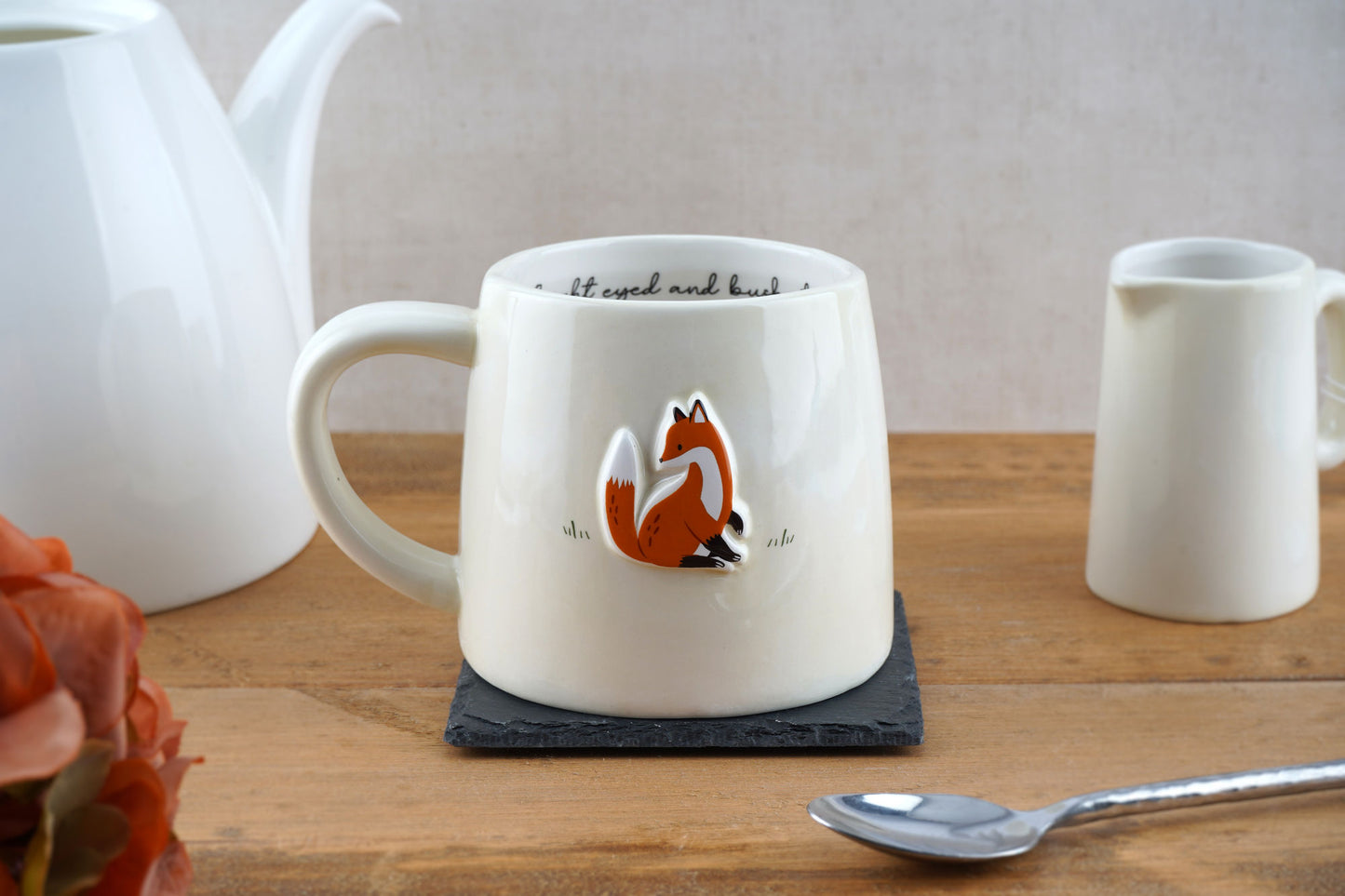 Bramble Farm Fox Stoneware Mug In Gift Box | Tableware | Woodland | Homeware | Home Decor | Morning Coffee