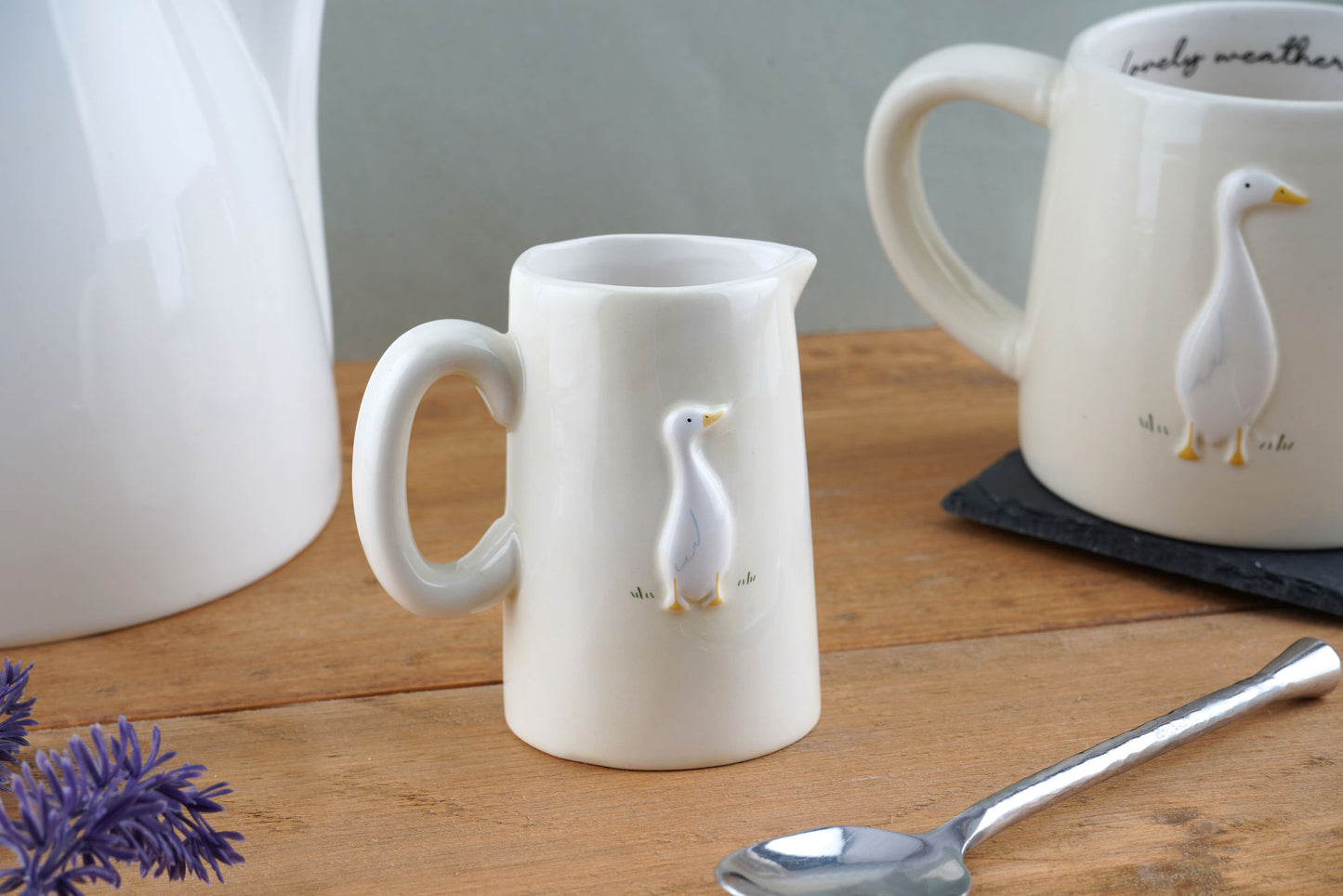 Bramble Farm Duck Milk Jug With Gift Box | Bramble Farm Collection | Kitchenware | Tableware | Ceramic Jug