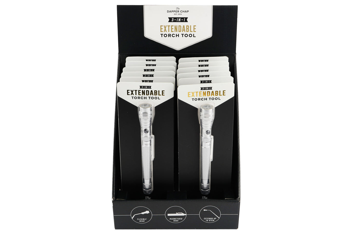 Dapper Chap Extendable Torch Tool | Handy Tool | Portable | Fathers Day | DIY