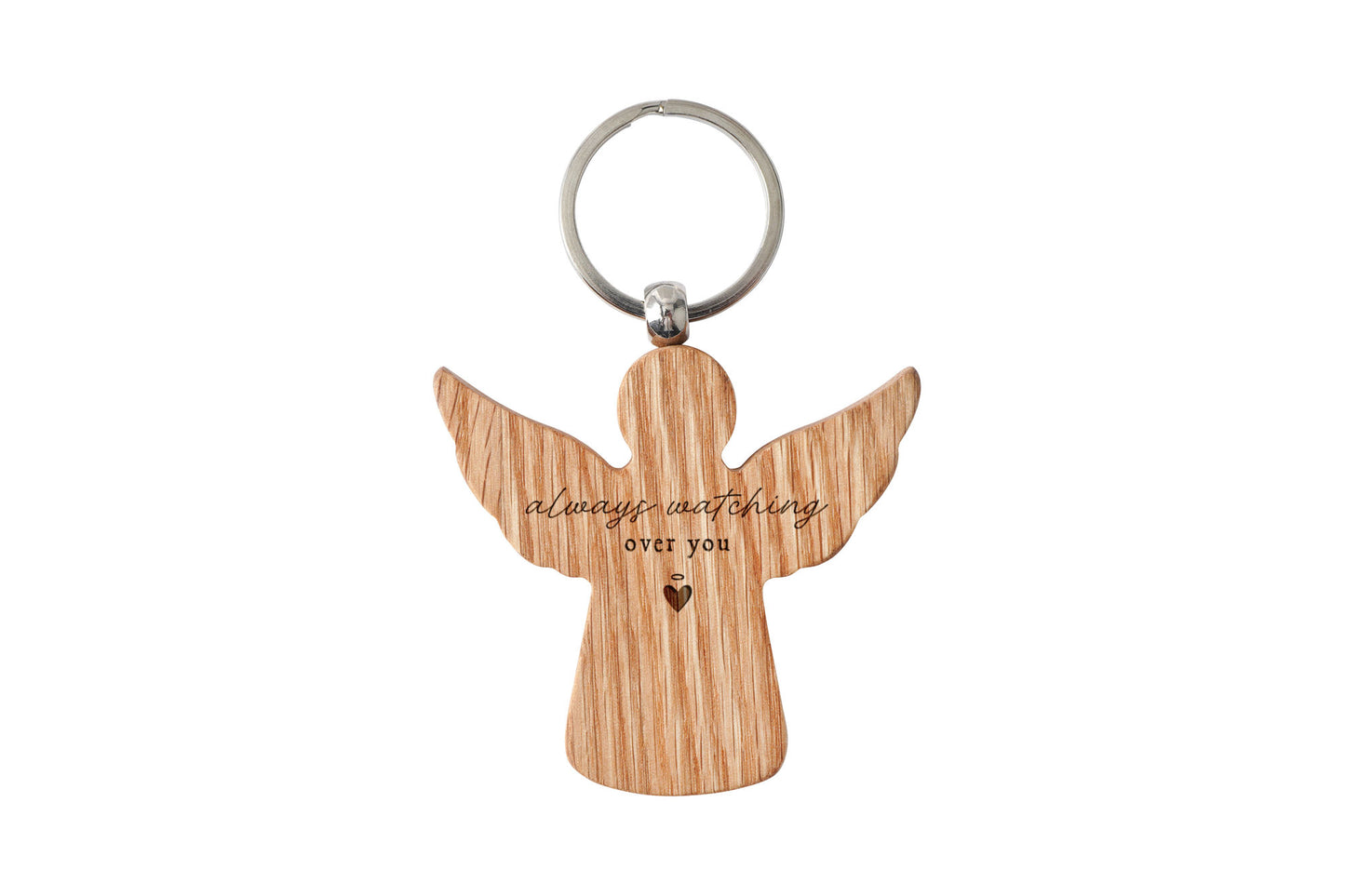 Angel Oak Keyring | 'Always Watching Over You' | Heart | Keys | Perfect Gift | House Keys