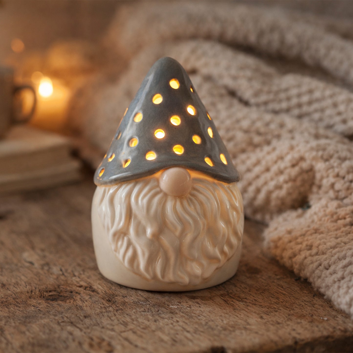 Send With Love Gonk Tealight Holder | In Gift Box | Home Decor | Homeware | Festive Decor