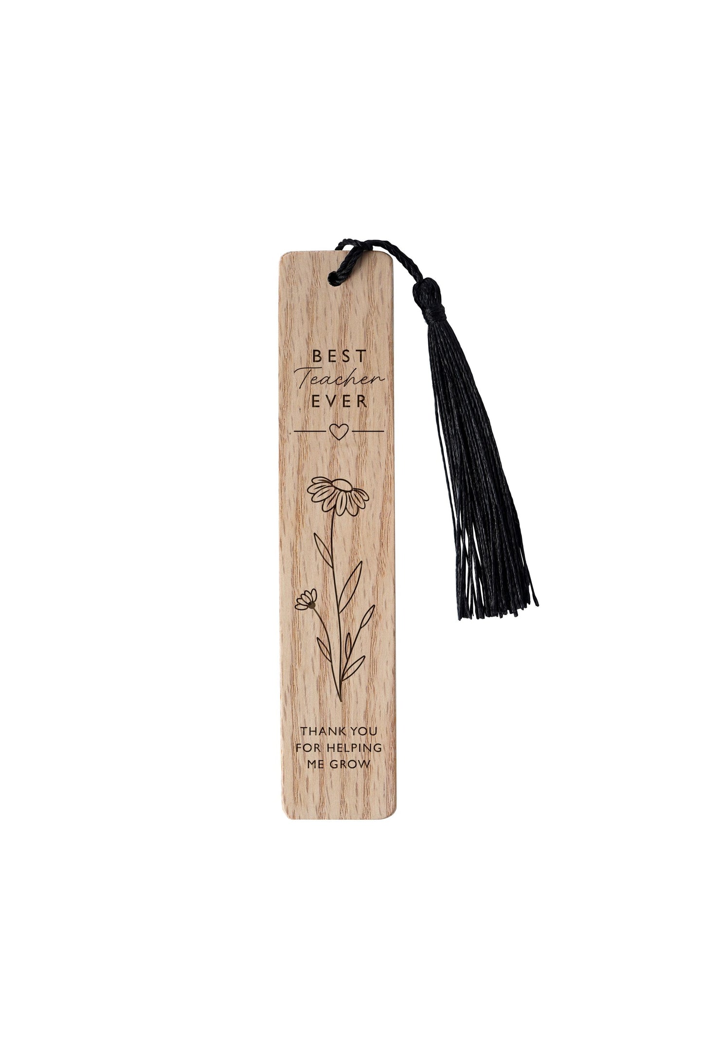 Oak Bookmark 'Thank You For Helping Me Grow' | Reading | Book Lover | Book Accessory | Love Reading | Best Teacher | Teacher Gift