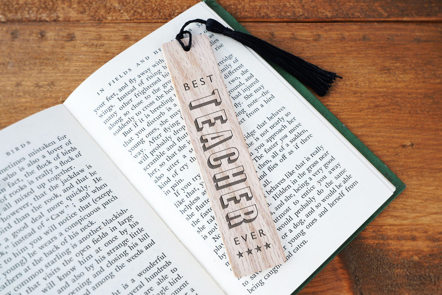 Oak Bookmark 'Best Teacher Ever' | Reading | Book Lover | Book Accessory | Love Reading | Best Teacher | Teacher Gift