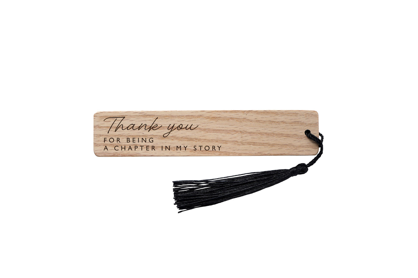 Oak Bookmark 'Thank You For Being A Chapter In My Story' | Reading | Book Accessory | Love Reading | Best Teacher | Teacher Gift