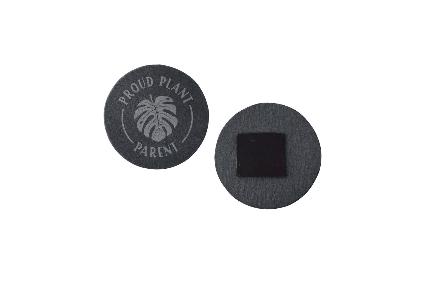 Round Slate Magnet - 'Proud Plant Parent' | Home Decor | Kitchen Decor | Garden Decor