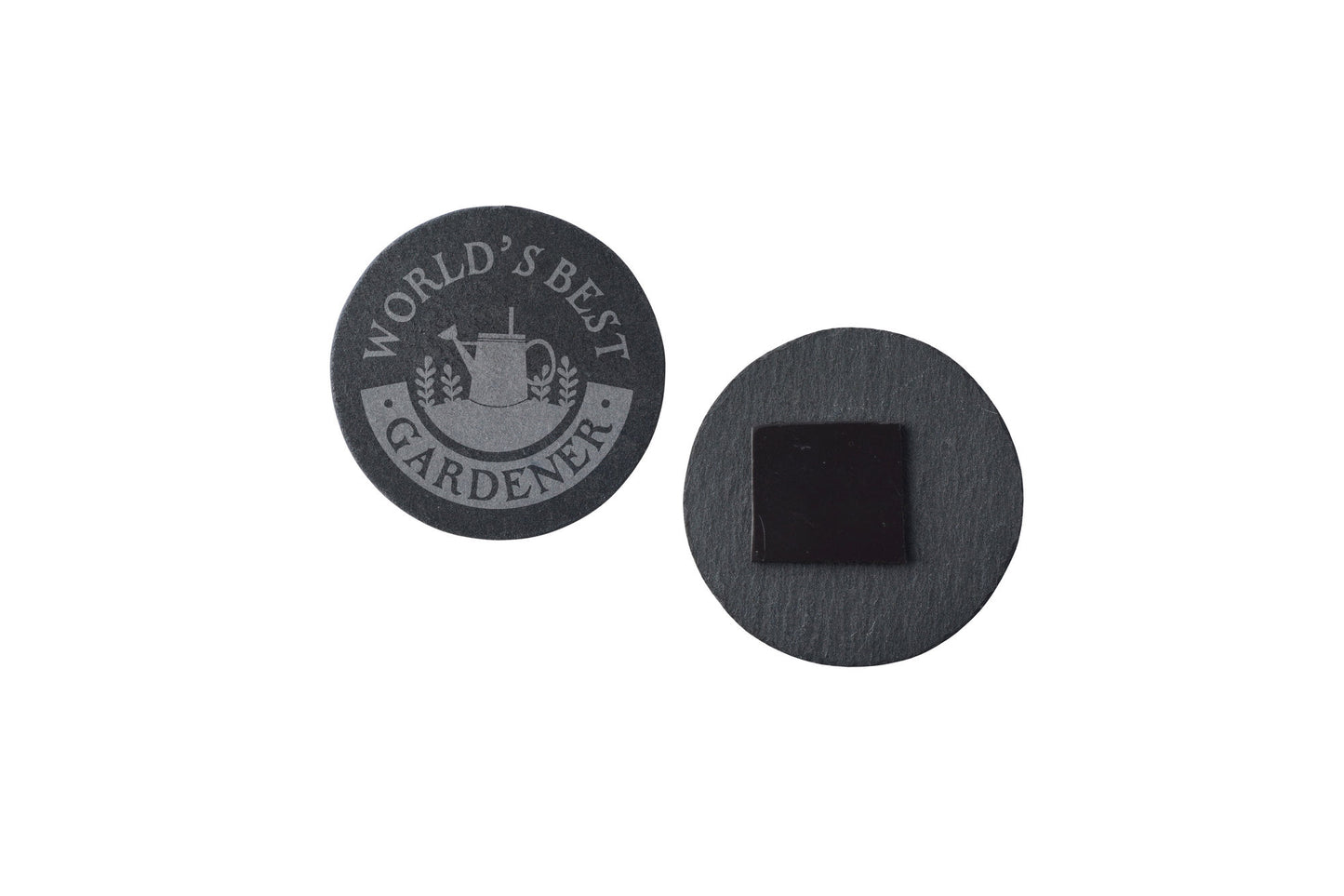 Round Slate Magnet - 'Worlds Best Gardener' | Home Decor | Kitchen Decor | Garden Decor
