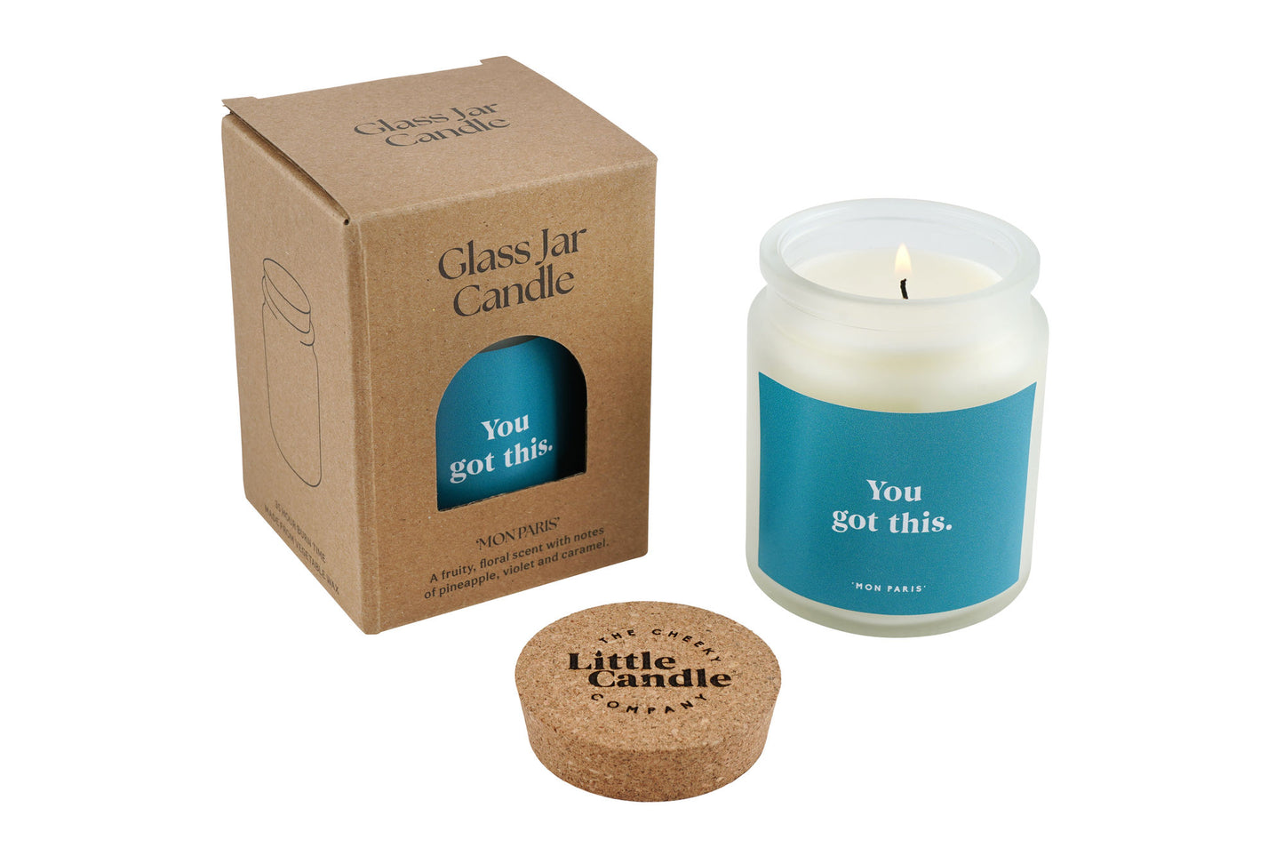 You Got This Candle • Motivational Gift • Scented Glass Jar Candle • Encouragement Gift • Self Care Candle • Gift for Her • Positive Quote