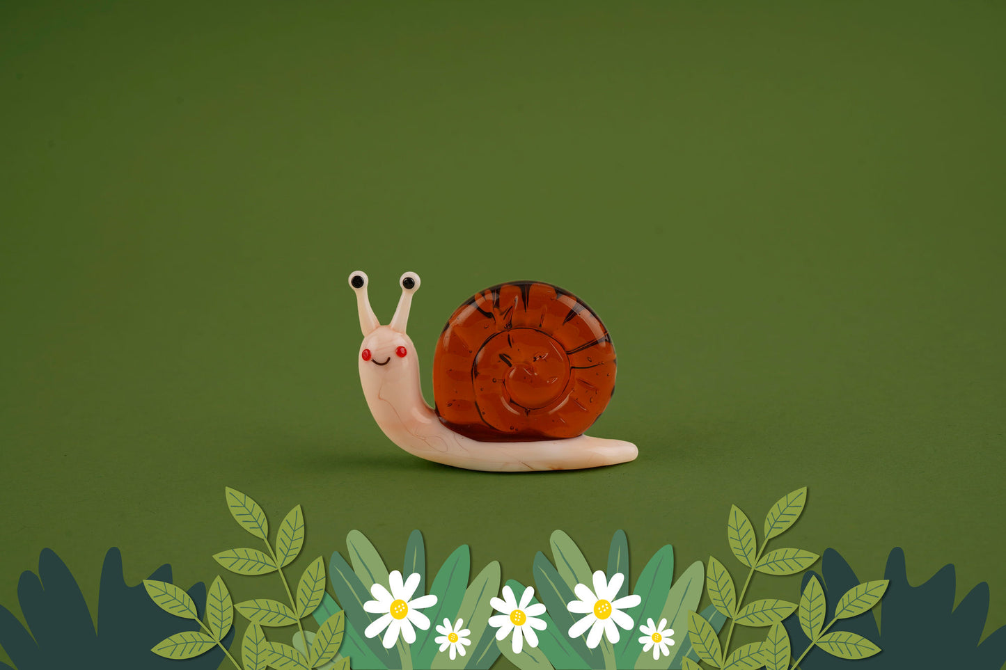 Artisan Glass Snail In Gift Box | Collectable | Ornament | Figurine | Home Decor