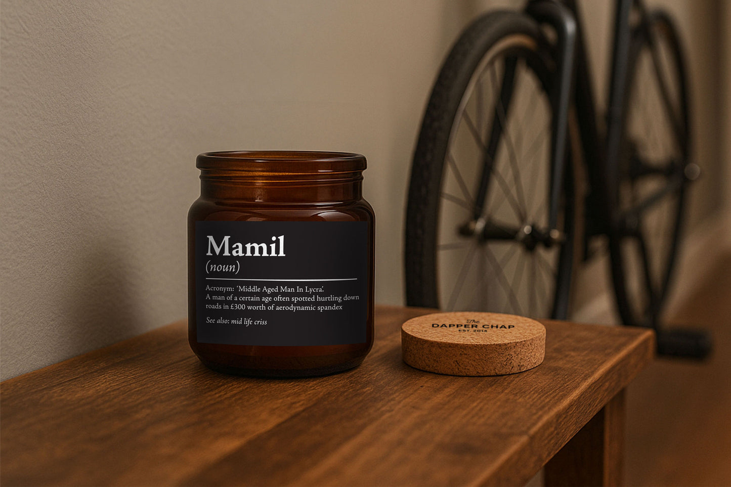 Brown Jar Candle • “Mamil” • Scented Jar Candle • Gift for Him • Special Gift • Novelty Candle • Humor Candle