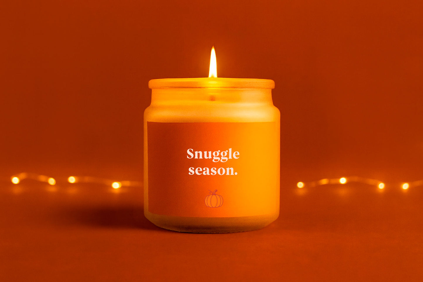 Snuggle Season Clear Jar Glass Candle • Pumpkin • Halloween • Scented Candle • Gift for Her • Gifts for Him • Autumnal Home Décor • Boxed