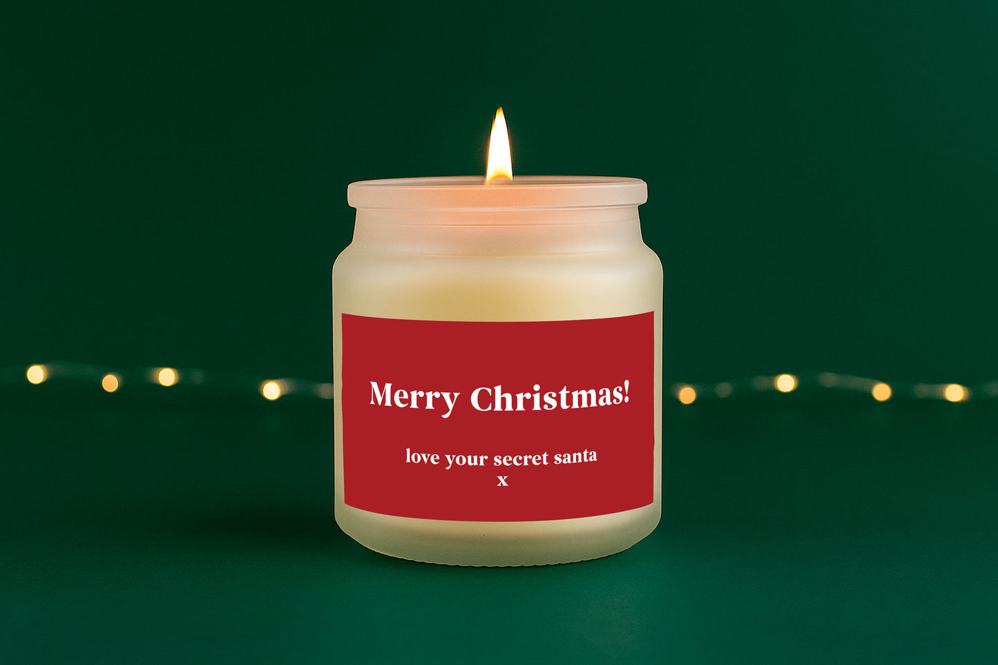 Merry Christmas Love Your Secret Santa Candle • Funny Holiday Candle • Christmas Gift • Secret Santa Gift • Festive Home Décor • Gift Boxed