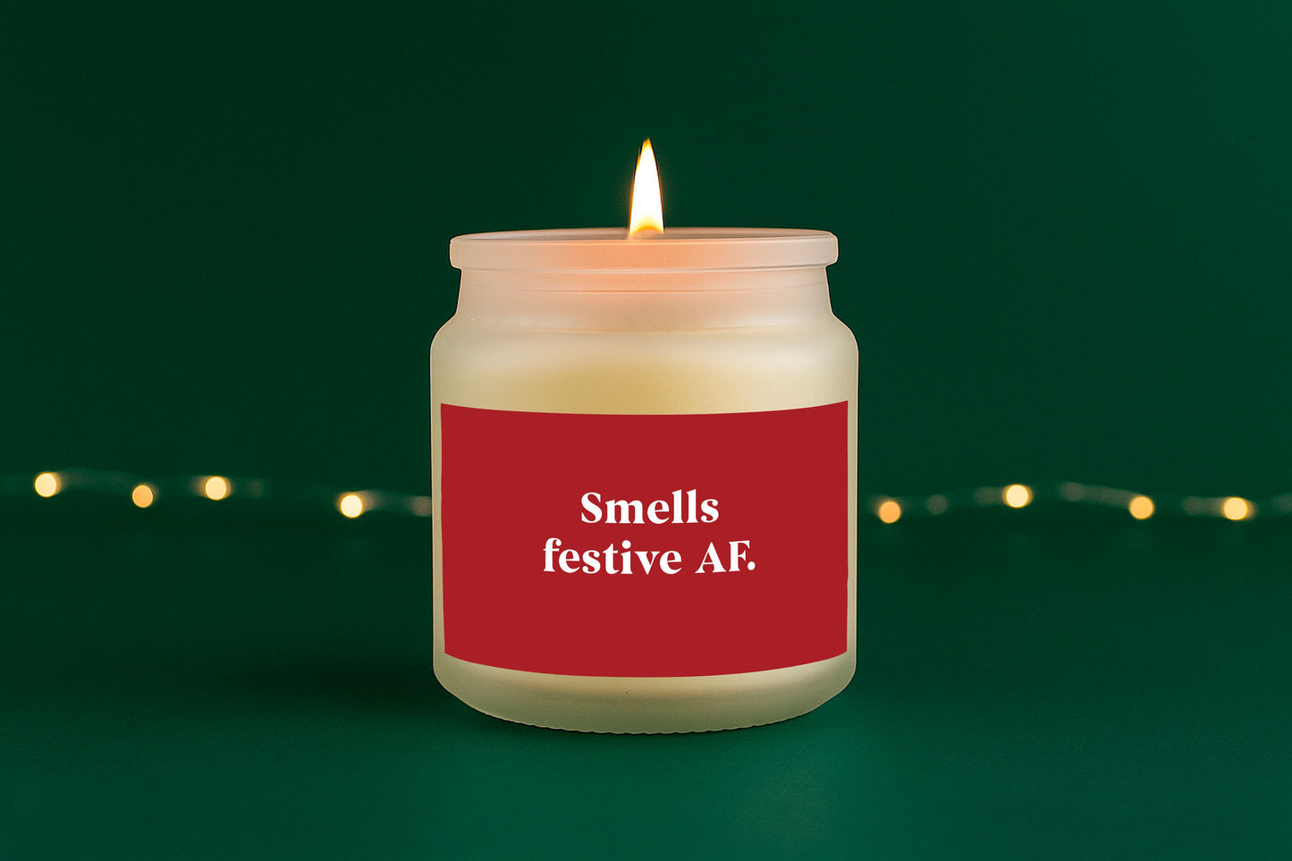 Smells Festive AF Candle • Funny Christmas Candle • Holiday Candle • Secret Santa Gift • Festive Home Décor • Gift Boxed