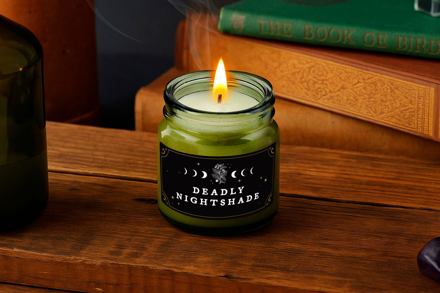 Green Jar Candle • Halloween Witch Candle • Scented Jar Candle • Gift for Her • Gifts for Him • Halloween Candle • Halloween Home Décor