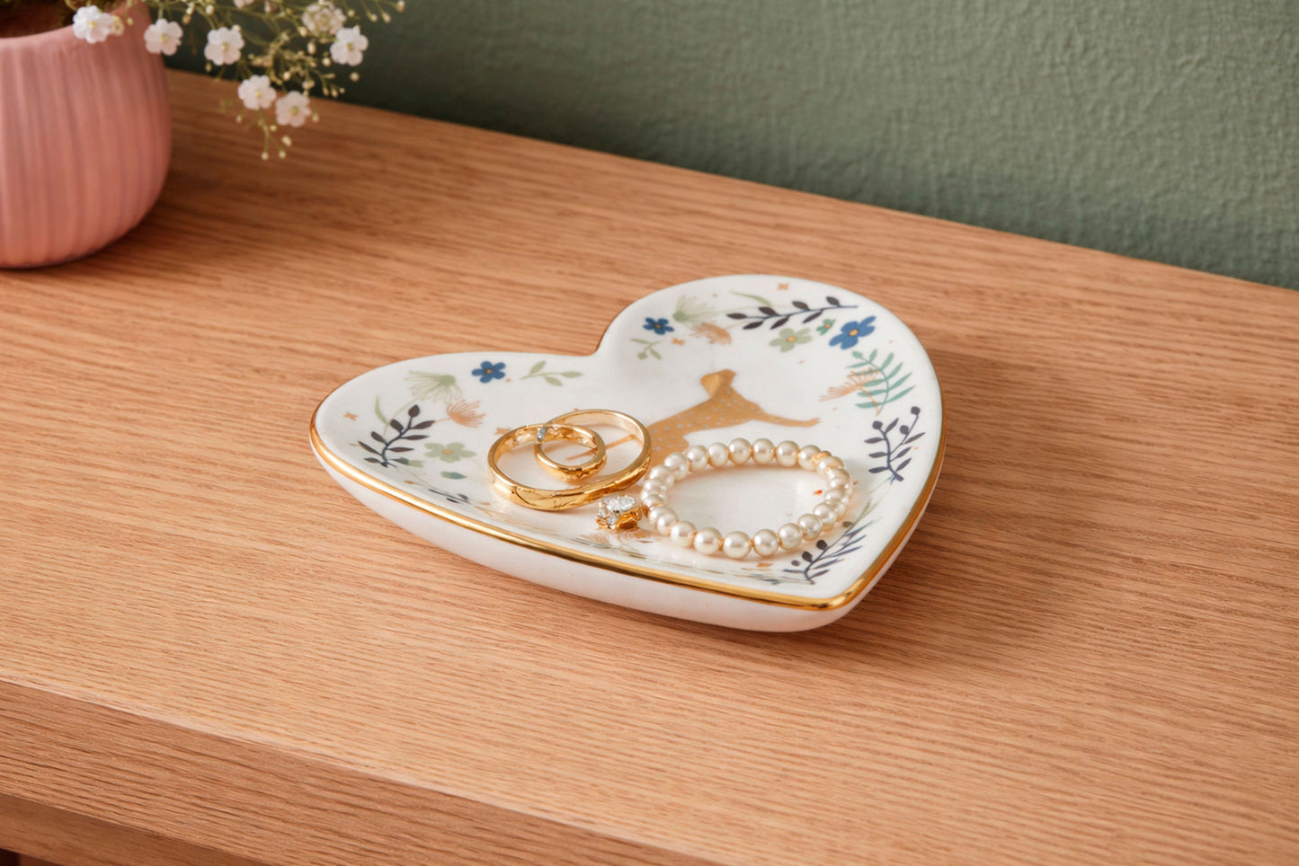 Just Paws Ceramic Dalmatian Trinket Dish | In Gift Box | Jewellery Holder | Home Decor