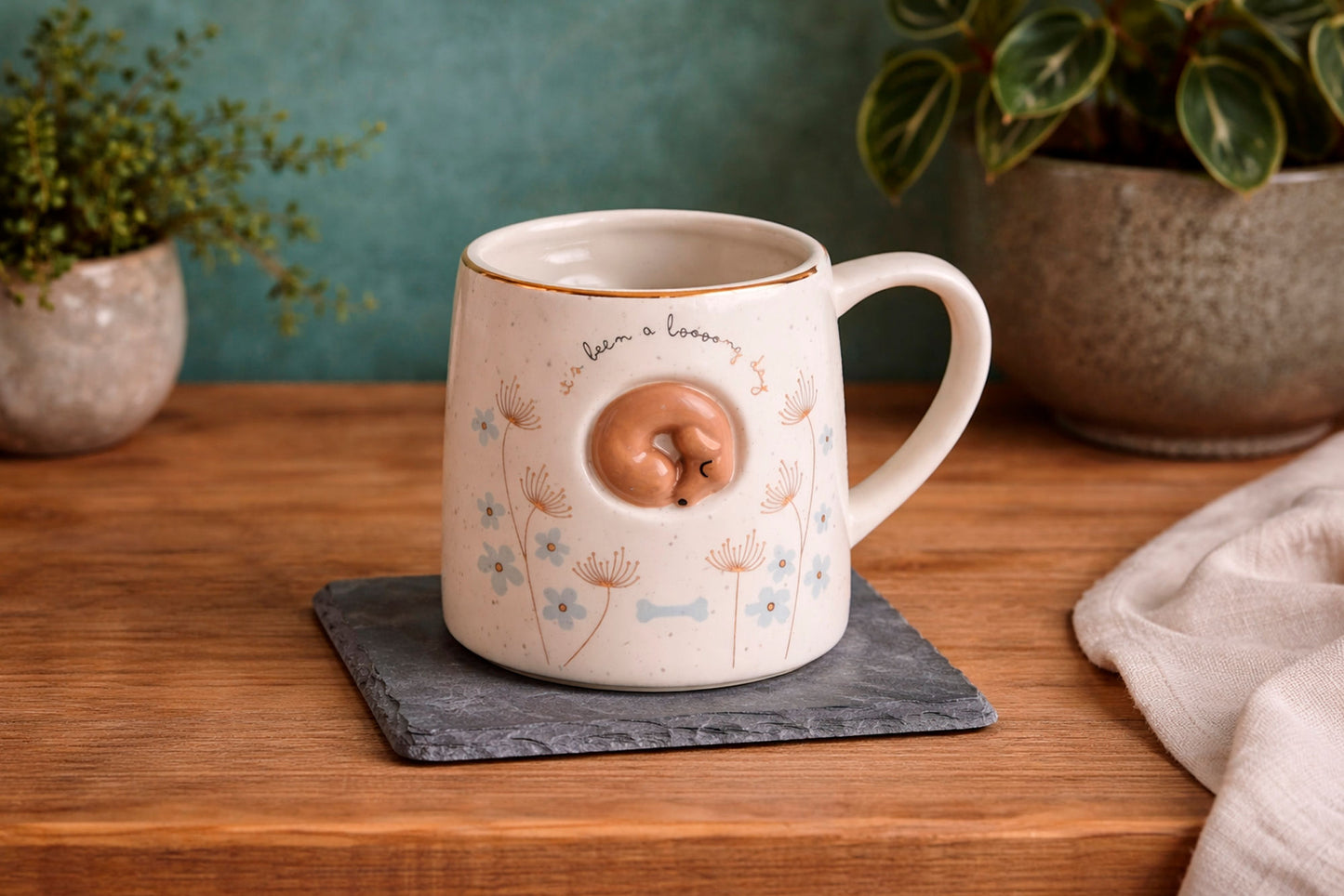 Just Paws 'Sleepy Little Dachshund' Mug | In Gift Box | Kitchenware | Pet Lover | Dog Gift