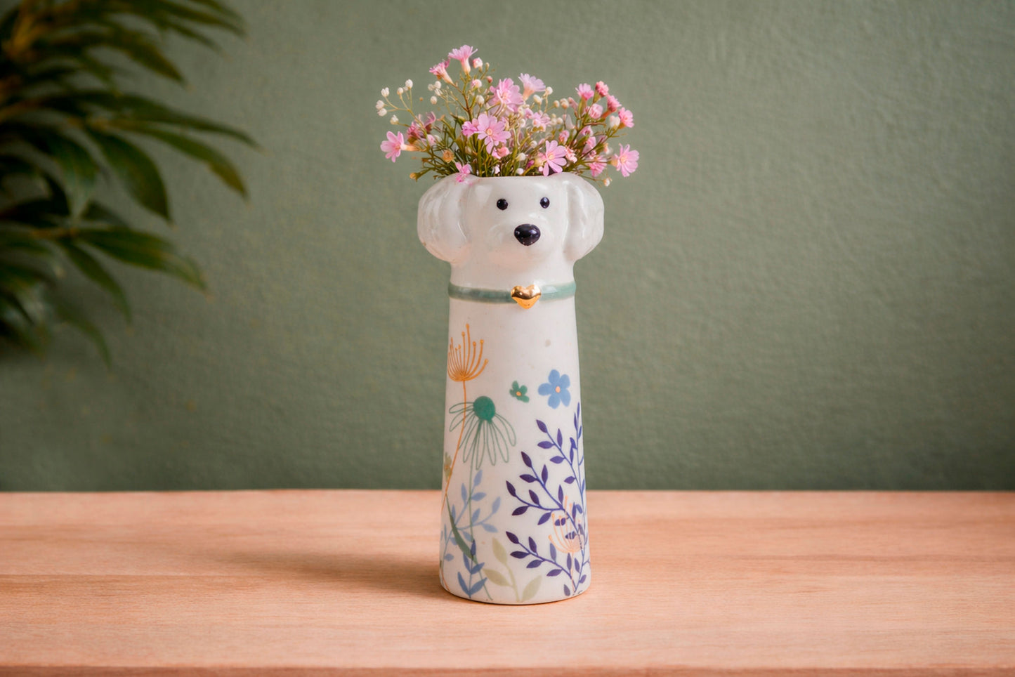 Just Paws 'Coco The Cockapoo' Bud Vase | In Gift Box | Single Stem | Home Decor