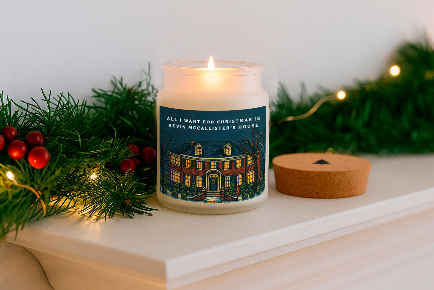 Gingerbread Scented Christmas Candle | 'All I Want For Christmas Is...' | Seasonal Winter Home Décor