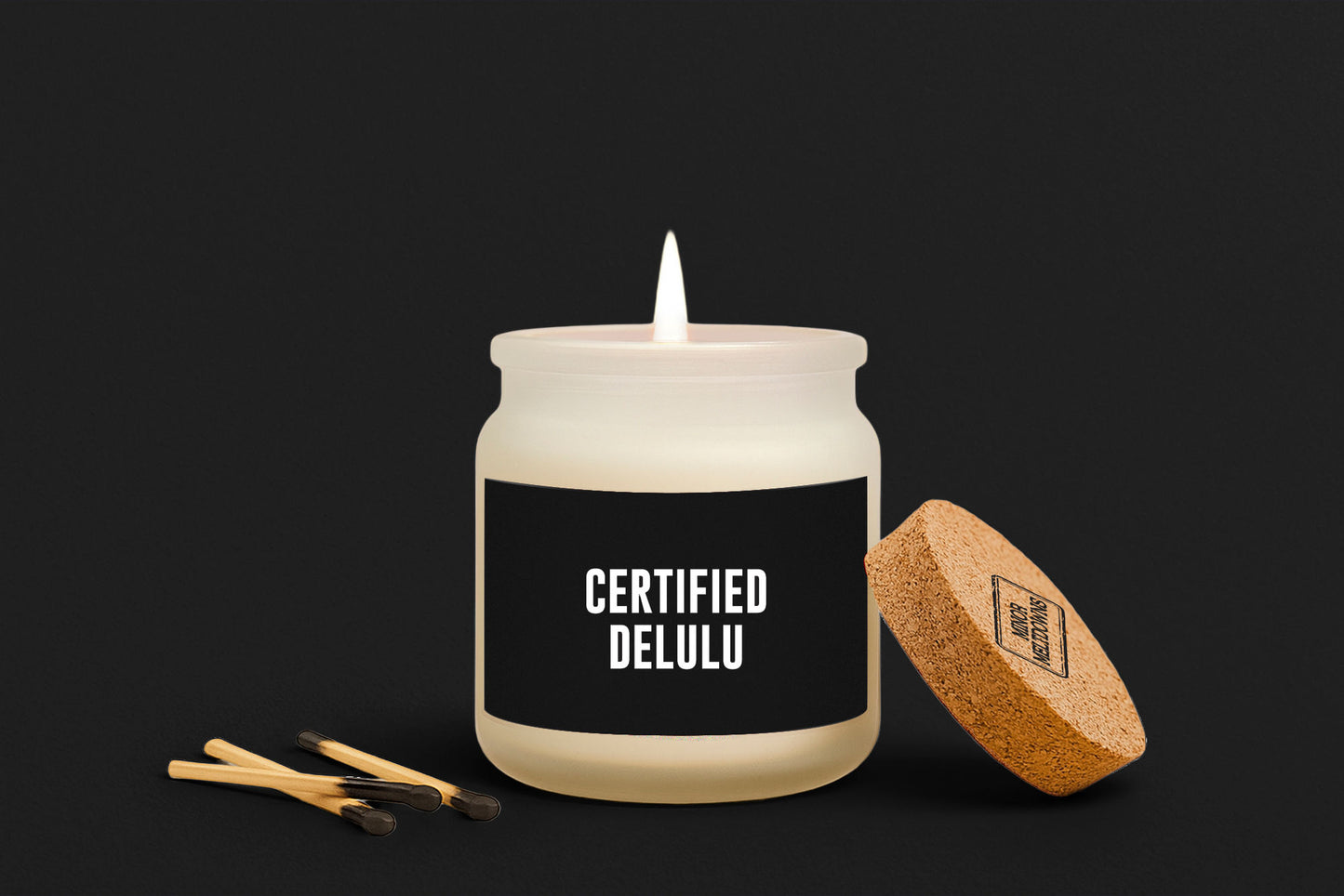 Certified Delulu Scented Jar Candle • Gift Boxed