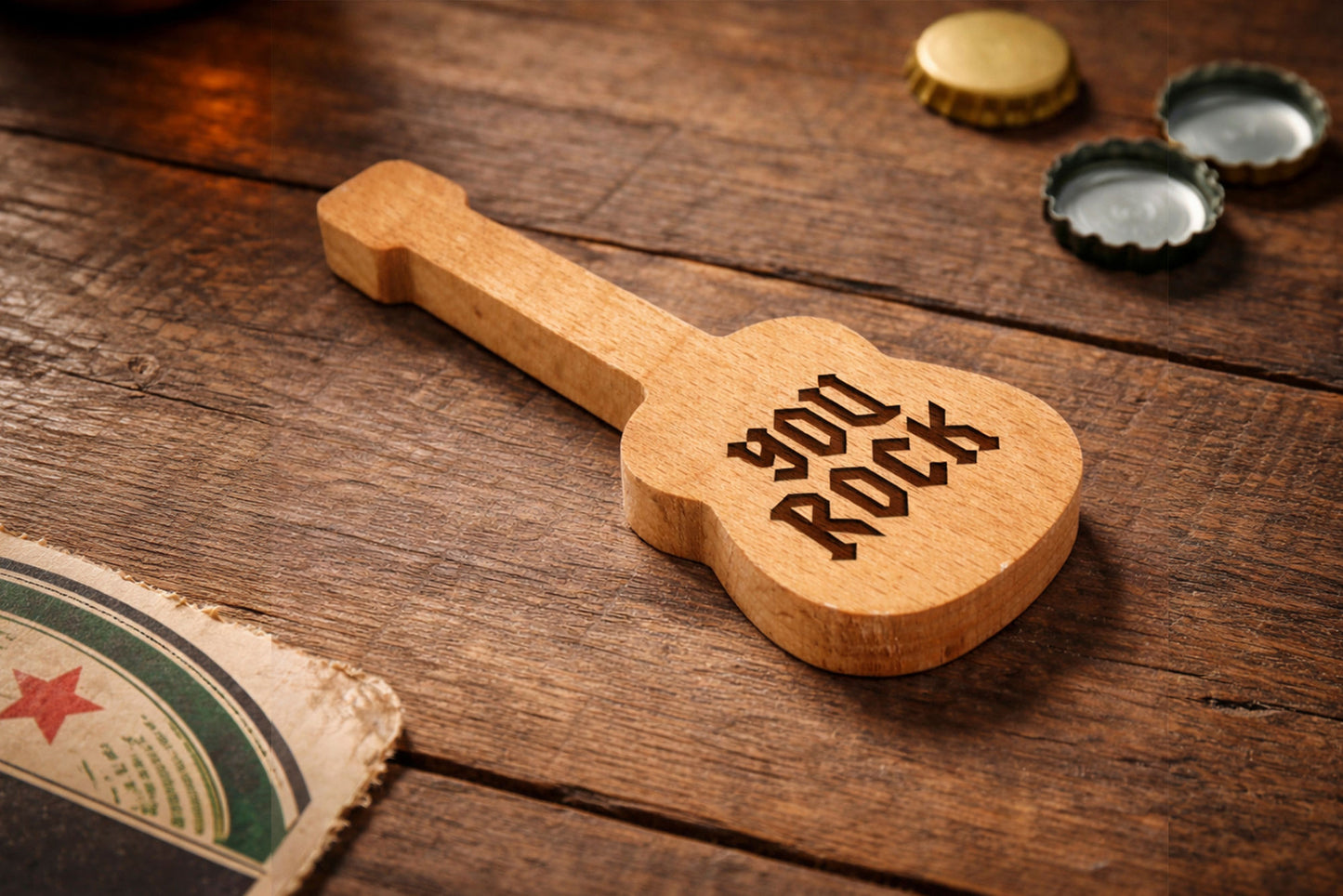 Dapper Chap 'You Rock' Guitar Bottle Opener In Gift Box | Bar ware | Travel | Camping | Music Enthusiast
