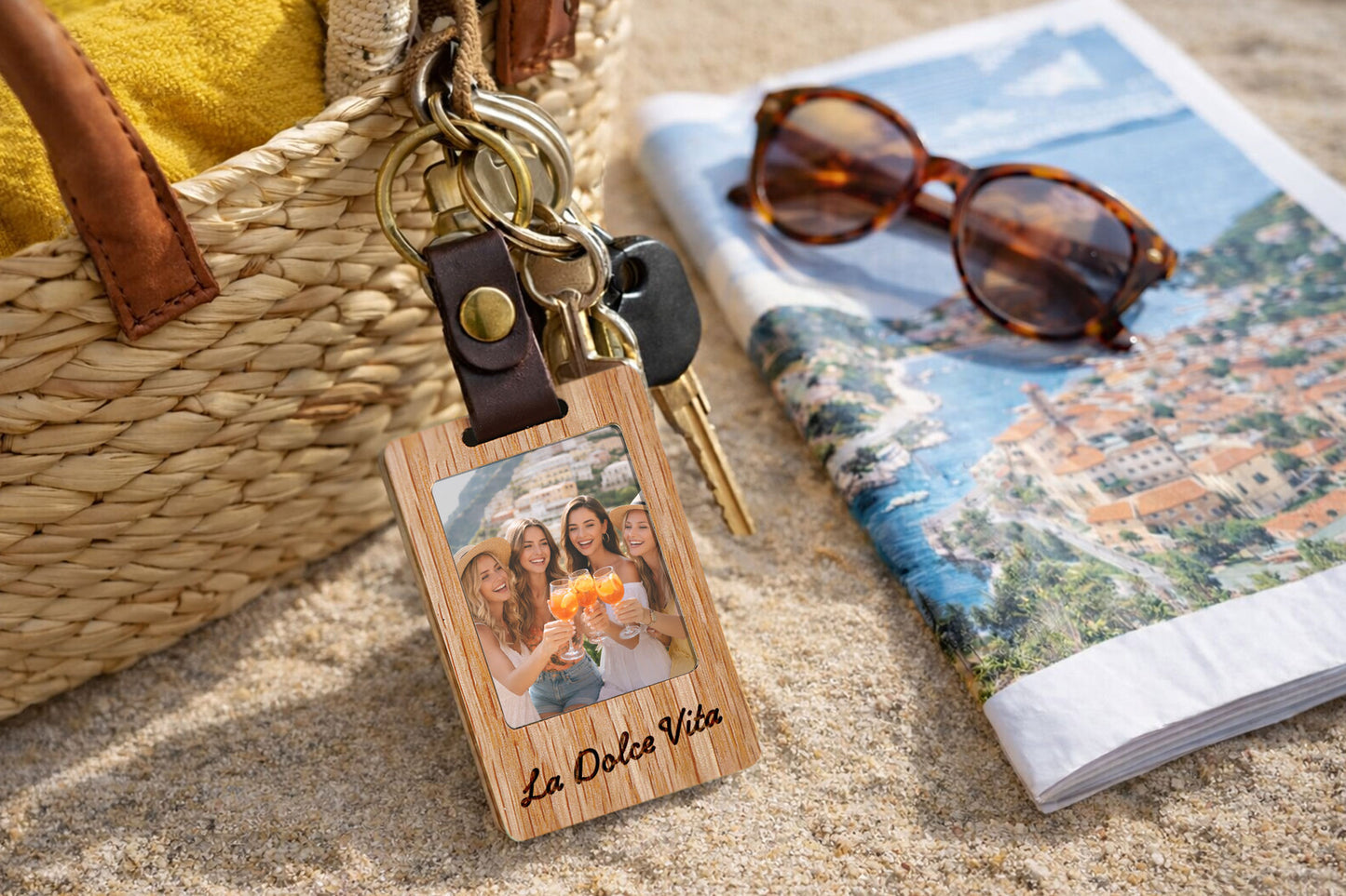 Bon Voyage 'La Dolce Vita' Photo Holder Keyring | Accessory | Memories | Travel