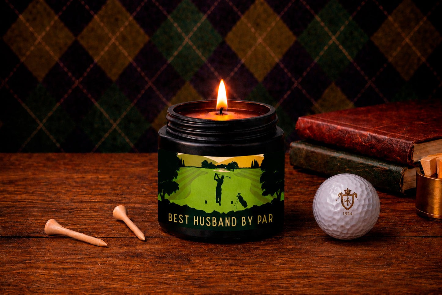 Small Black Candle 'Best Husband By Par' | Gift Boxed | Homeware | Home Decor