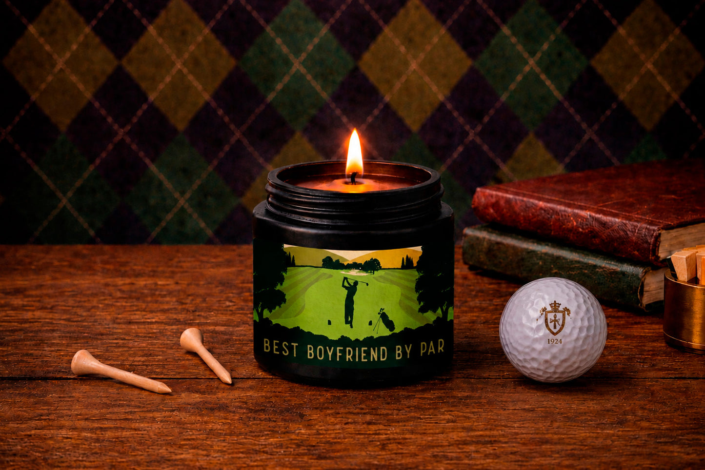 Small Black Candle 'Best Boyfriend By Par' | Gift Boxed | Homeware | Home Decor