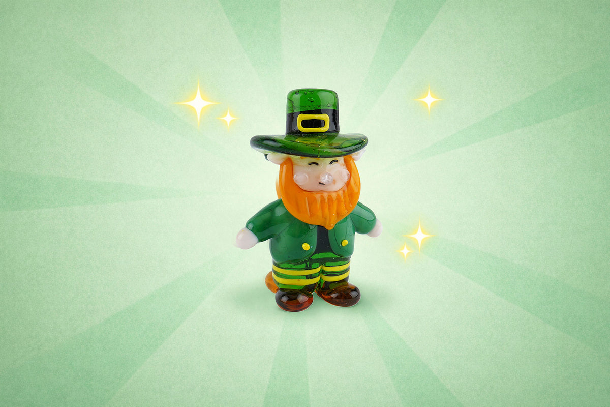 Artisan Glass Leprechaun In Gift Box β’ Decoration β’ Ornament β’ Collectable β’ Home Decor