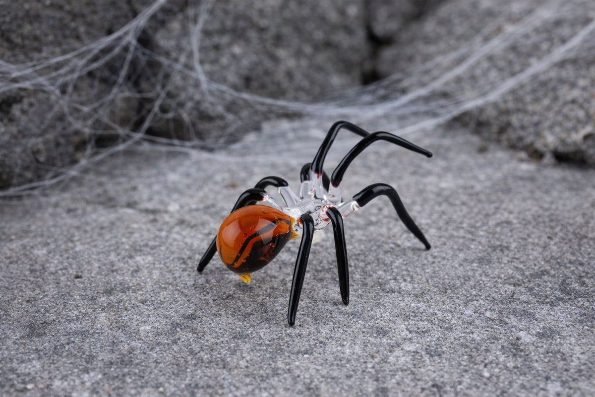 Artisan Glass Spider In Gift Box β’ Decoration β’ Ornament β’ Collectable β’ Home Decor