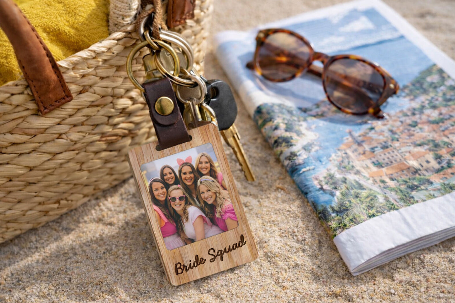Photo Holder Keyring - 'Bride Squad' | Wedding Gift | Favour | Bridal Party